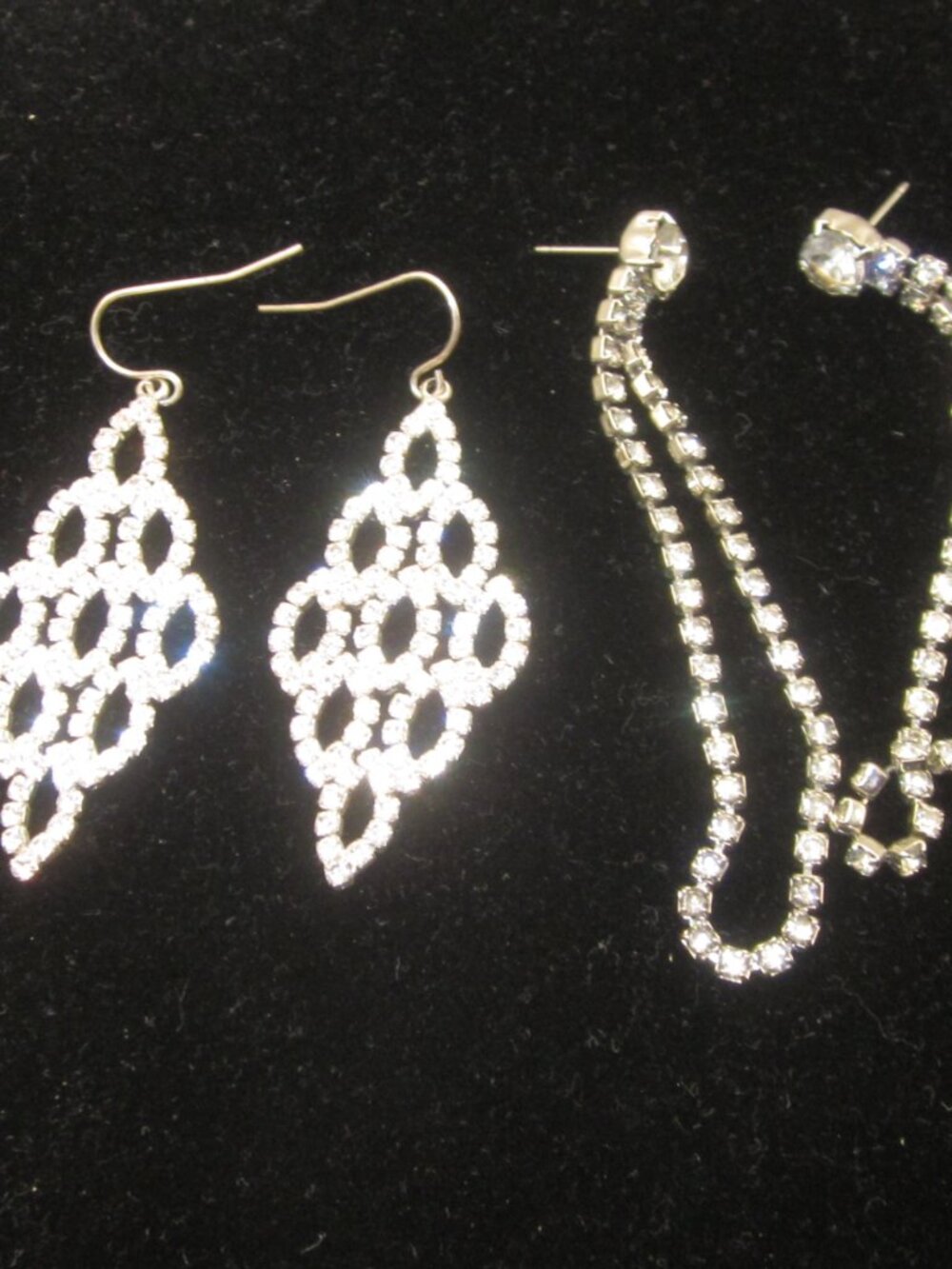 Clear Rhinestone Earring Bundle - Picture 4 of 5